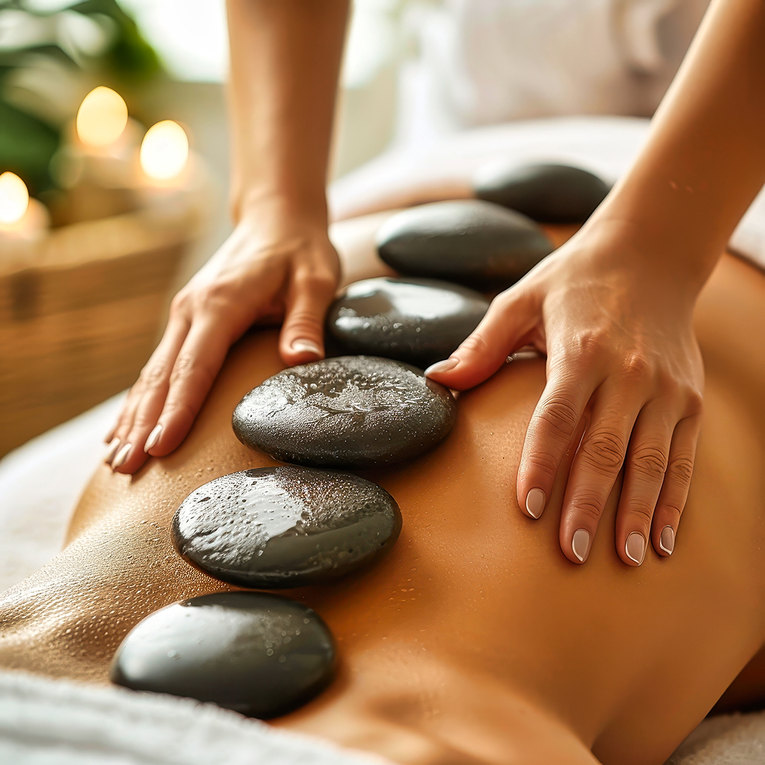 Masajes Relajantes, Masaje con piedras calientes en Anahata Belleza